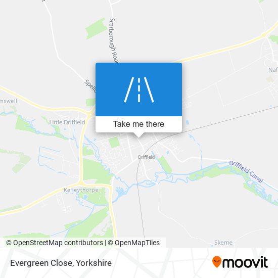 Evergreen Close map