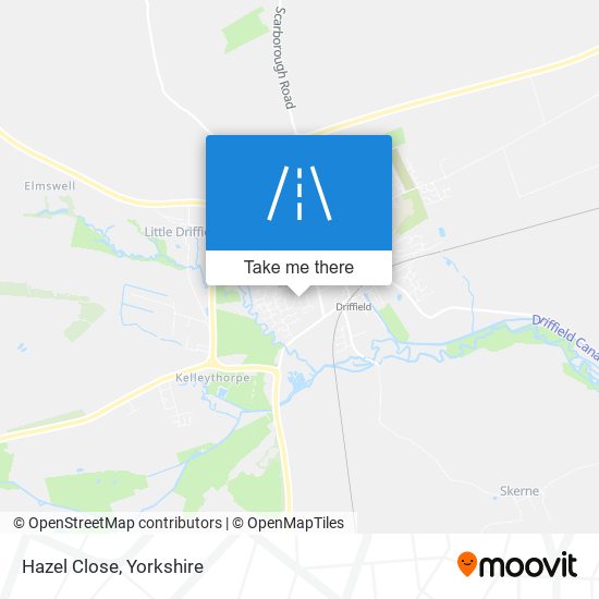 Hazel Close map
