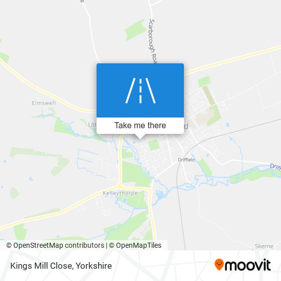 Kings Mill Close map