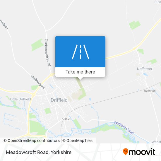 Meadowcroft Road map