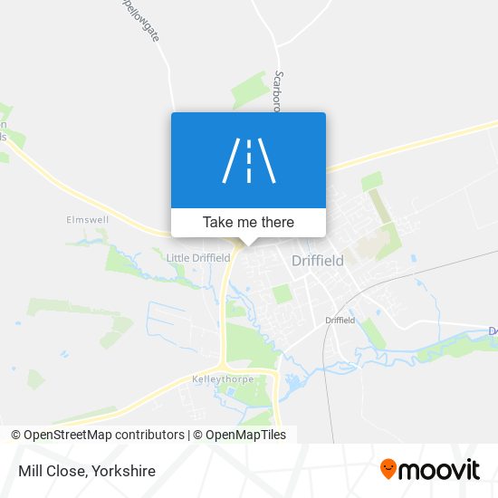 Mill Close map