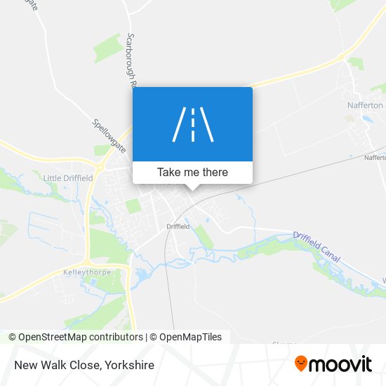 New Walk Close map