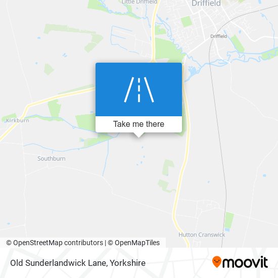 Old Sunderlandwick Lane map