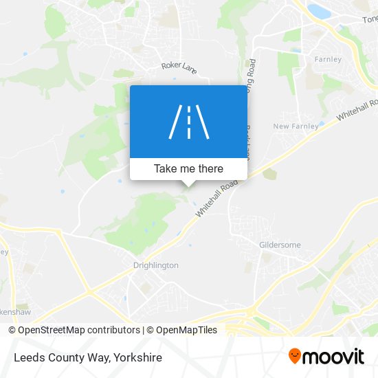 Leeds County Way map