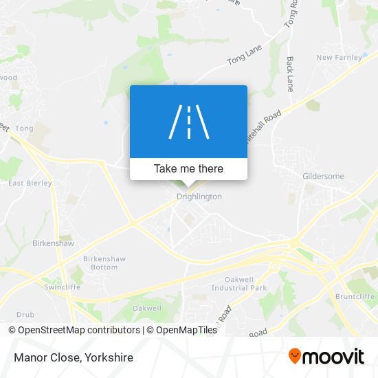 Manor Close map