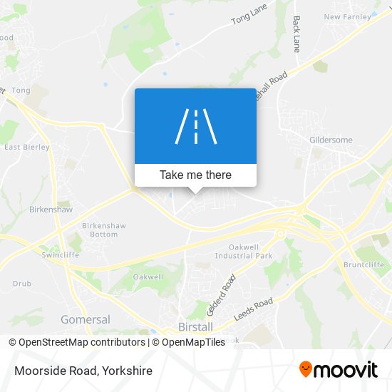 Moorside Road map