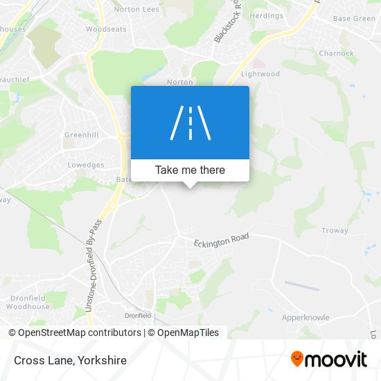 Cross Lane map