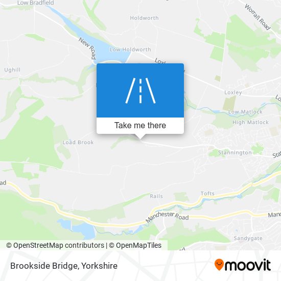 Brookside Bridge map