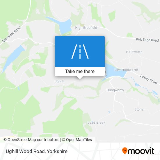 Ughill Wood Road map