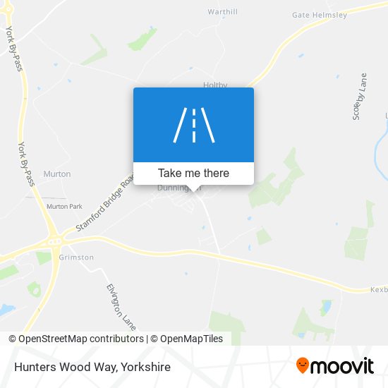 Hunters Wood Way map
