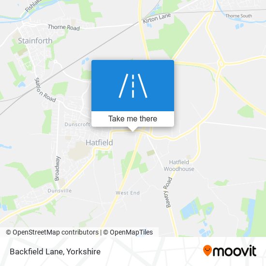 Backfield Lane map