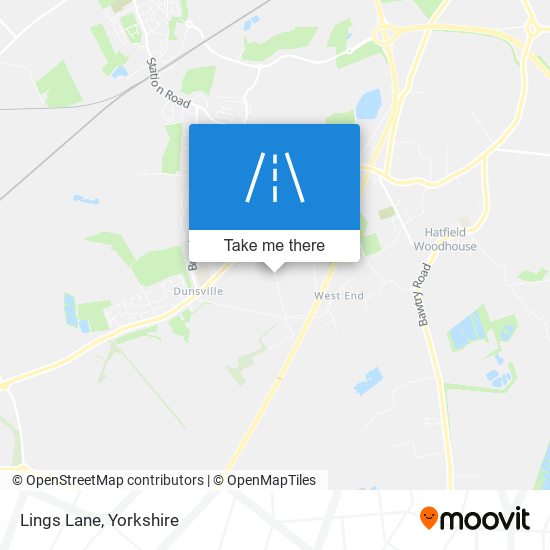 Lings Lane map