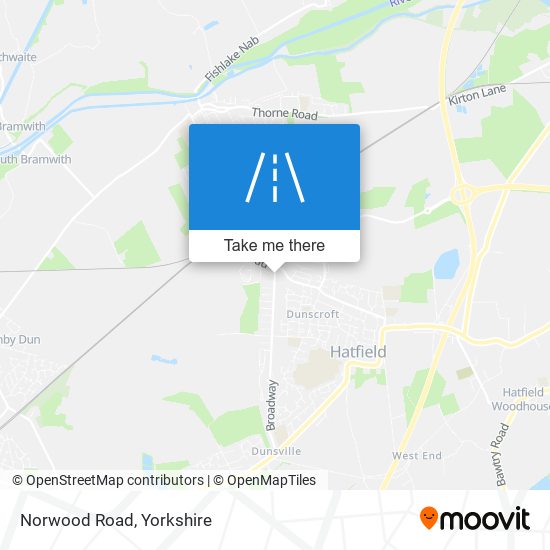 Norwood Road map