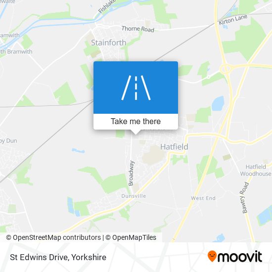 St Edwins Drive map