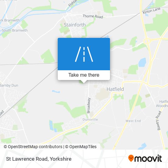 St Lawrence Road map