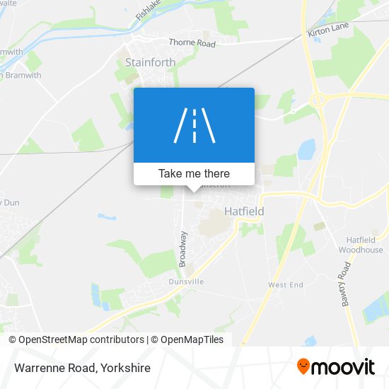 Warrenne Road map