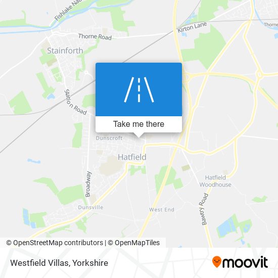 Westfield Villas map