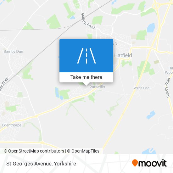 St Georges Avenue map
