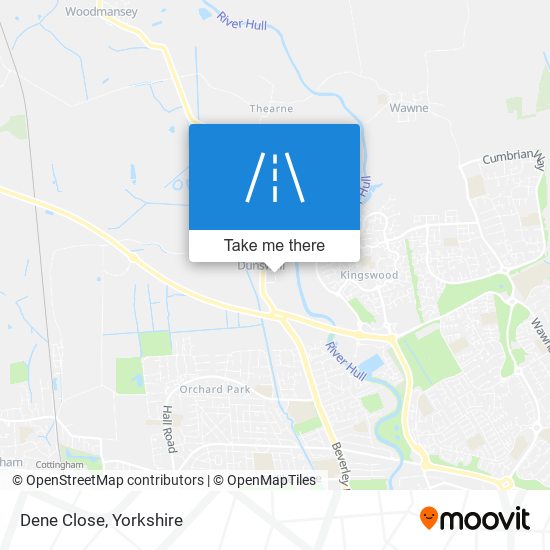 Dene Close map