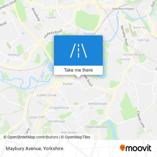 Maybury Avenue map