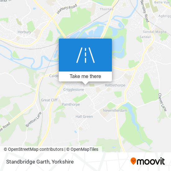 Standbridge Garth map