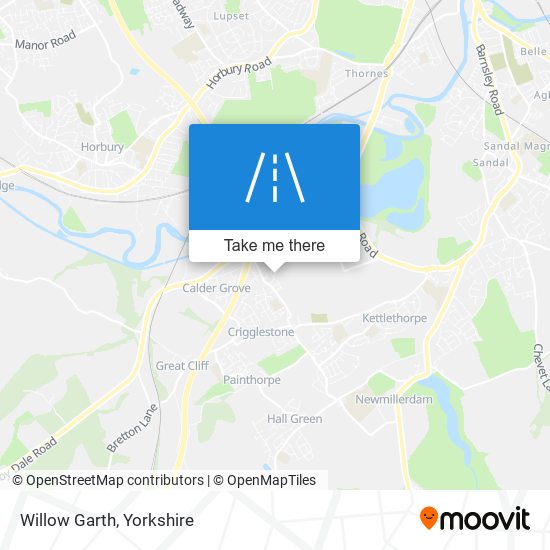 Willow Garth map