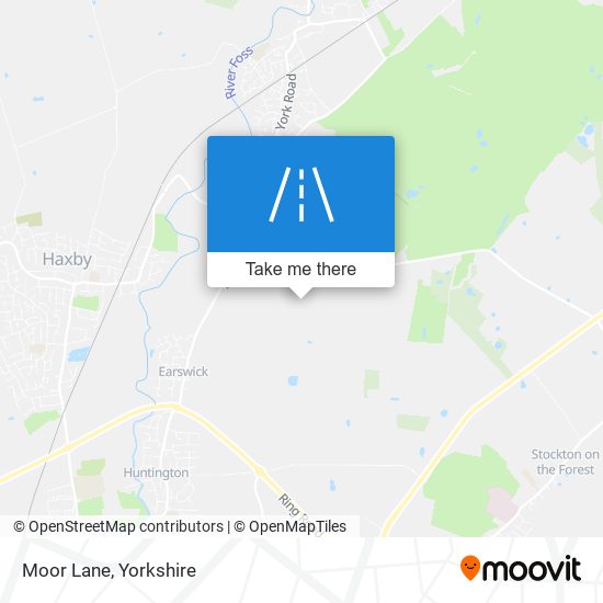 Moor Lane map