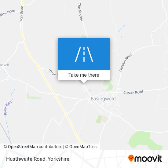 Husthwaite Road map