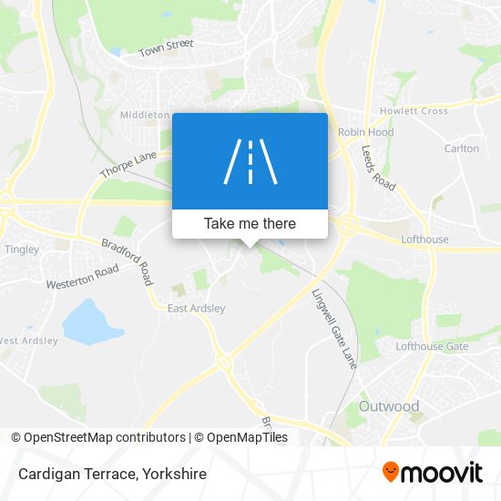 Cardigan Terrace map