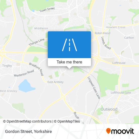 Gordon Street map