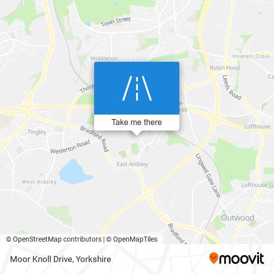 Moor Knoll Drive map