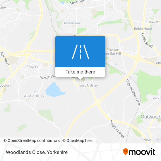 Woodlands Close map