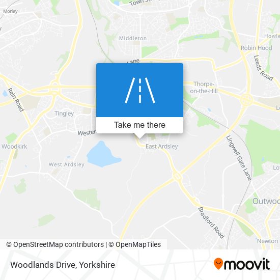 Woodlands Drive map
