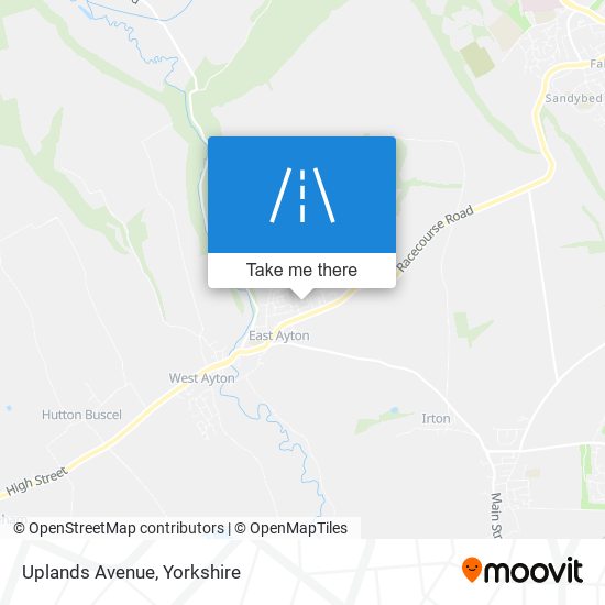 Uplands Avenue map