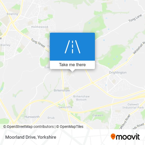 Moorland Drive map