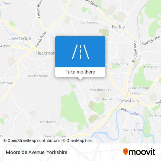 Moorside Avenue map