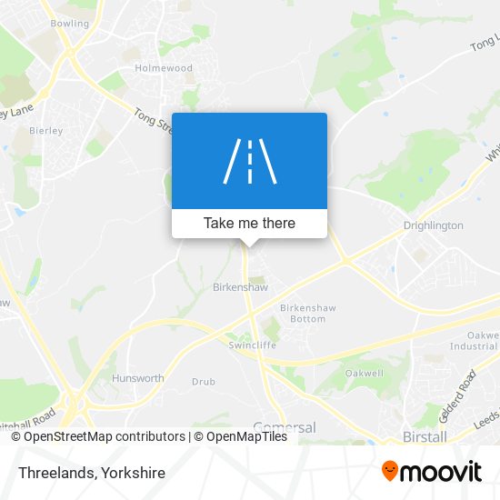 Threelands map