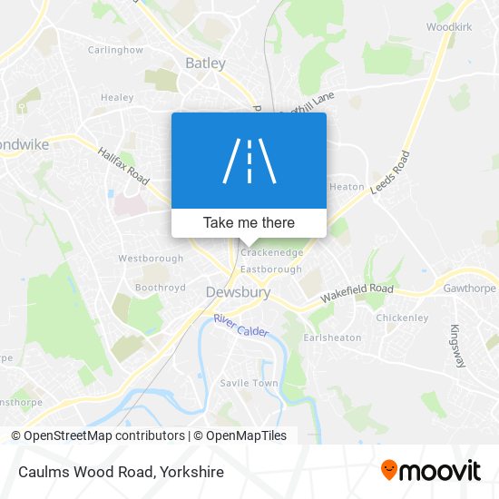 Caulms Wood Road map