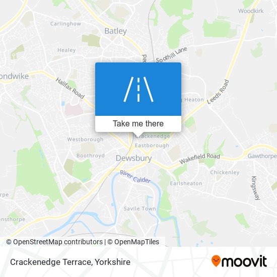 Crackenedge Terrace map