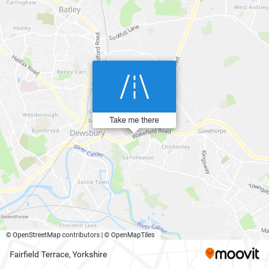 Fairfield Terrace map