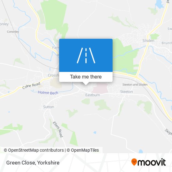 Green Close map