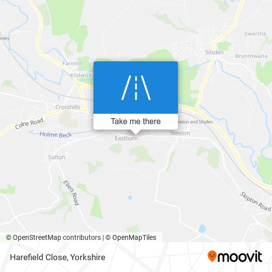 Harefield Close map