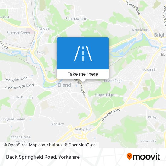 Back Springfield Road map