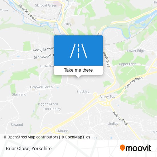 Briar Close map