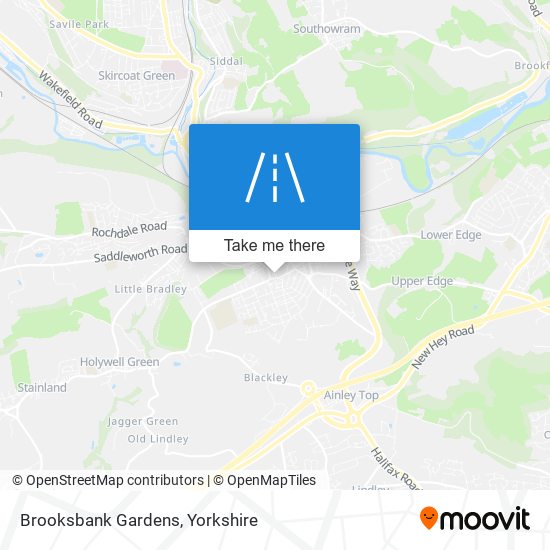 Brooksbank Gardens map