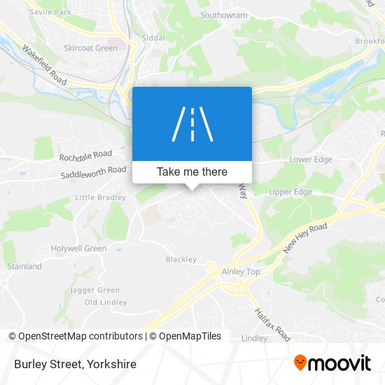 Burley Street map