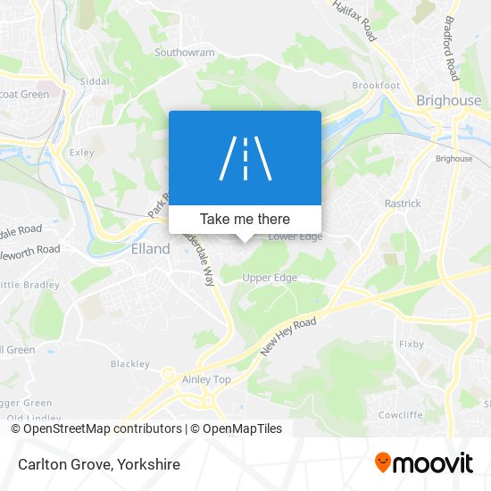 Carlton Grove map