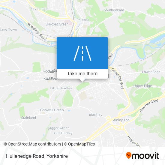 Hullenedge Road map