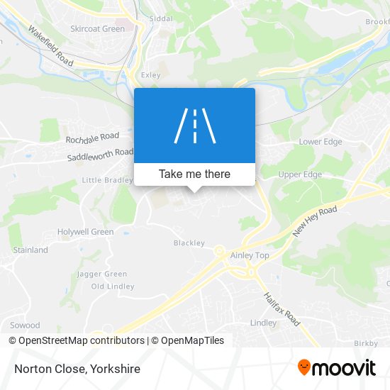 Norton Close map