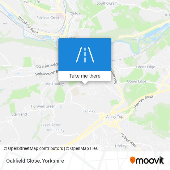 Oakfield Close map